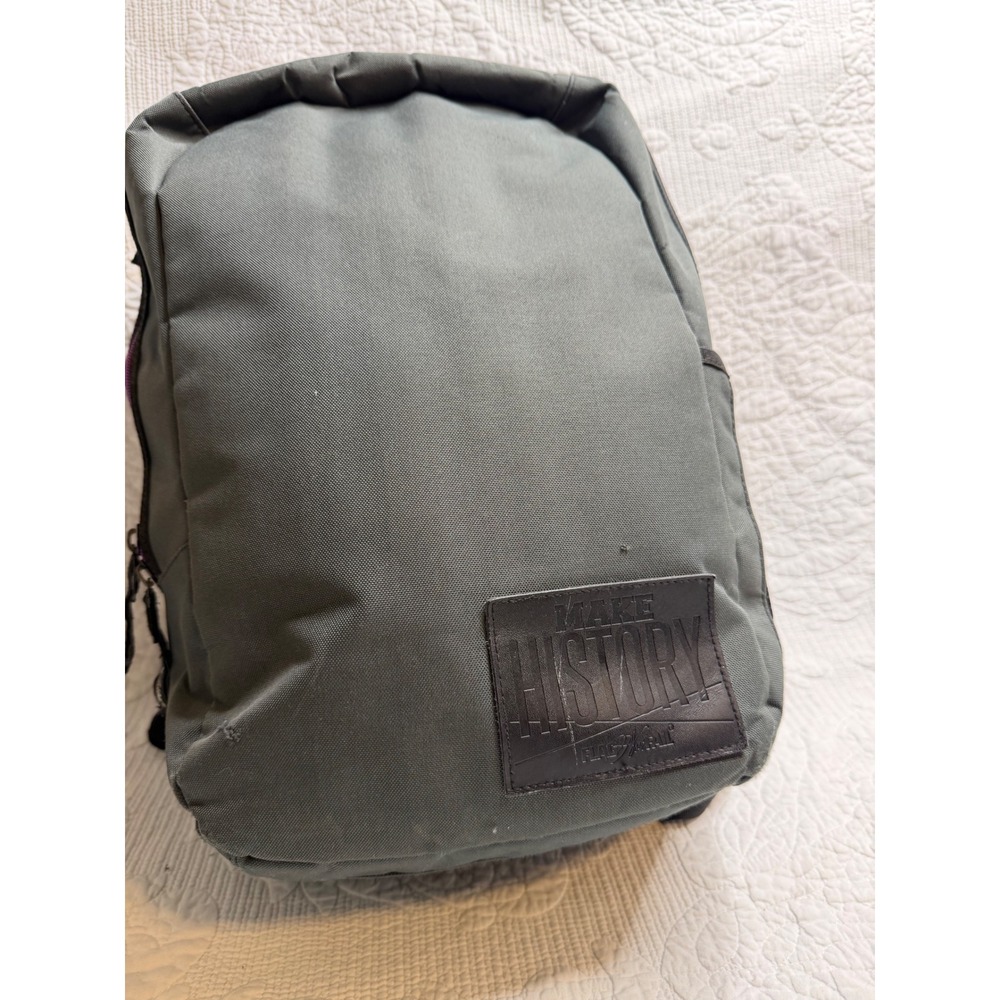 Flag Nor Fail Make History Backpack Gray Purple Anchor Print Gym Bag Laptop Slee